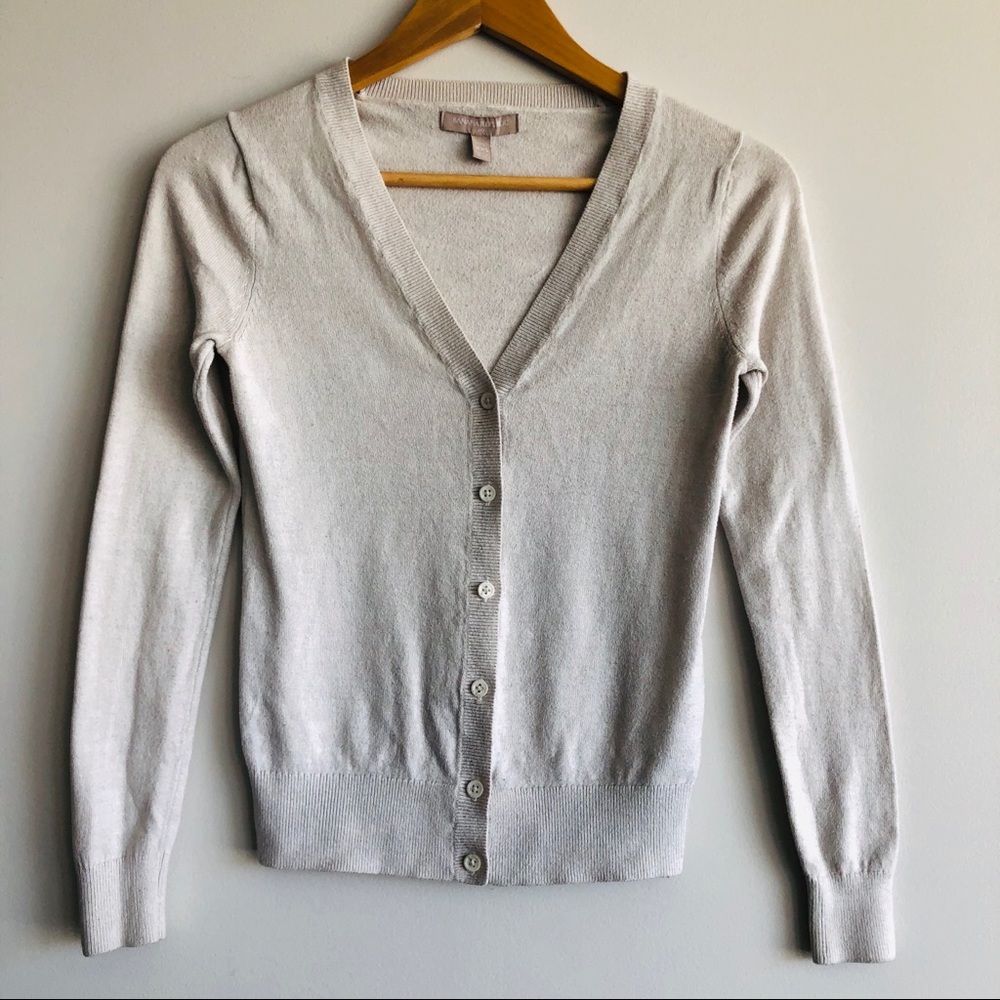 Banana Republic | Luxurious Cotton Cream Cardigan